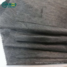 100% Polyester thermal bonded non woven interlining fabric hot rolling  fusible interfacing iron for different types fabric